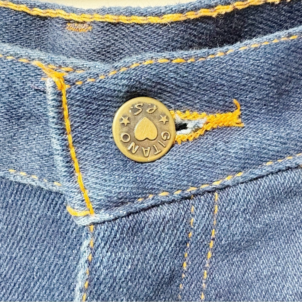 Vintage Gitano Dark Wash Jeans Size 29 Straight Leg Mom Jeans 80s 90s Retro - Picture 5 of 13